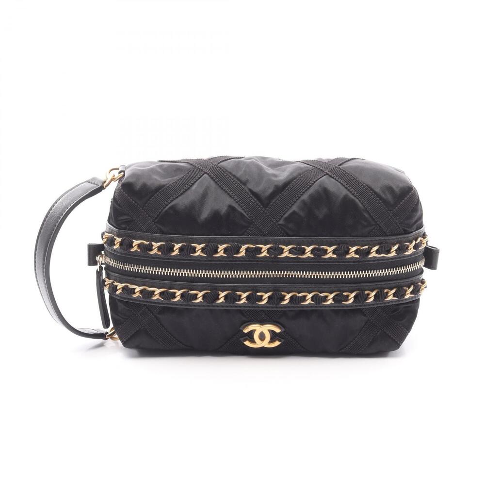 Chanel Coco Mark pouch bag black